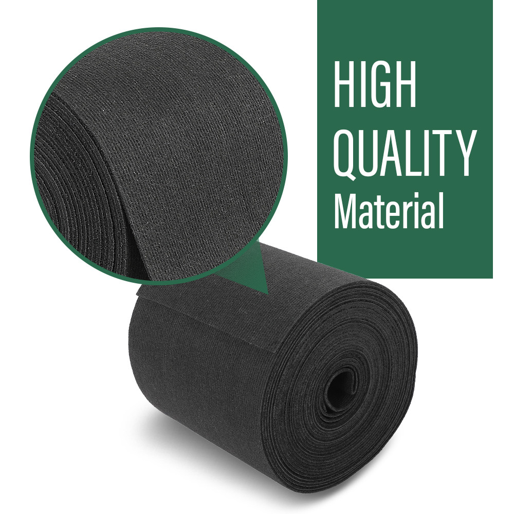 9" x 50' Ribbed Bunk Carpet / Marine Boat Trailer Runners / Outdoor - Black