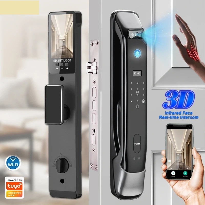 Tuya 3D Face Real-time Intercom Smart Door Lock Security Camera Intelligent New
