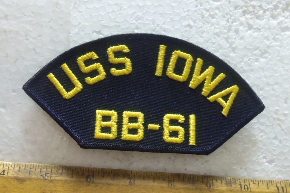 US Navy – USS Iowa BB-61 Embroidered Patch