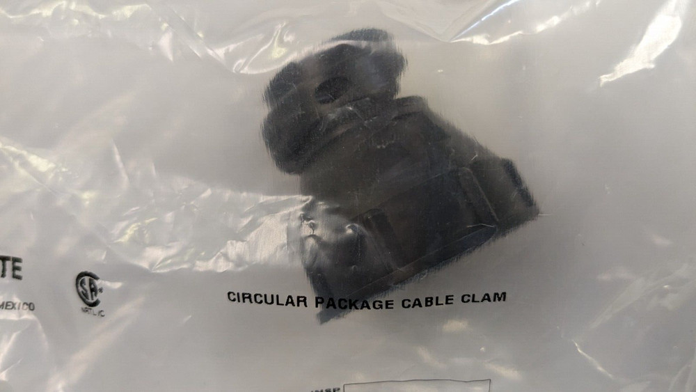 TE Connectivity 206138-8 Circular Cable Clamp Black Shell Size 23