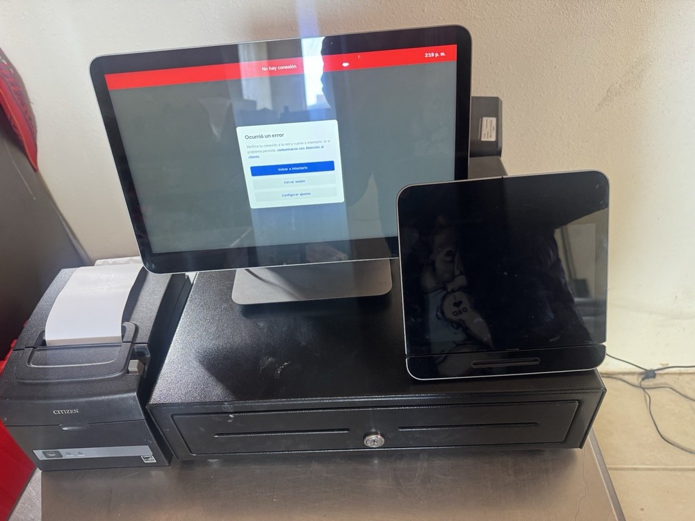 Square Register POS System, Cashdrawer, Printer.