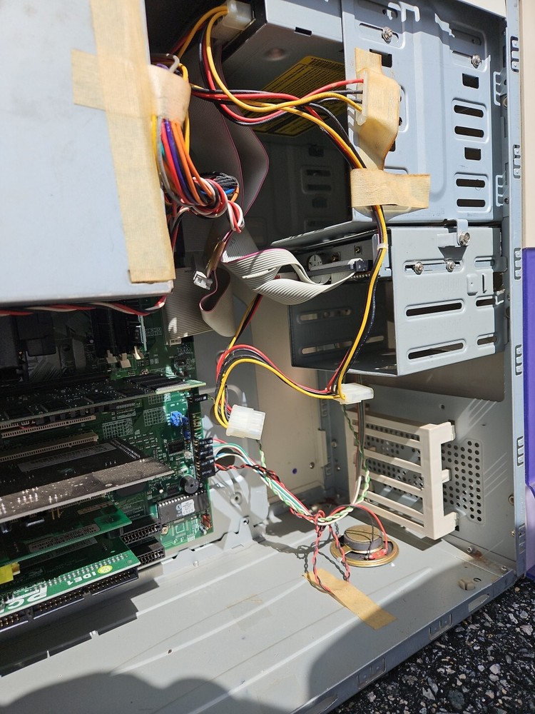 Vintage 1990s PC CPU Computer Translucent Case 89 S7