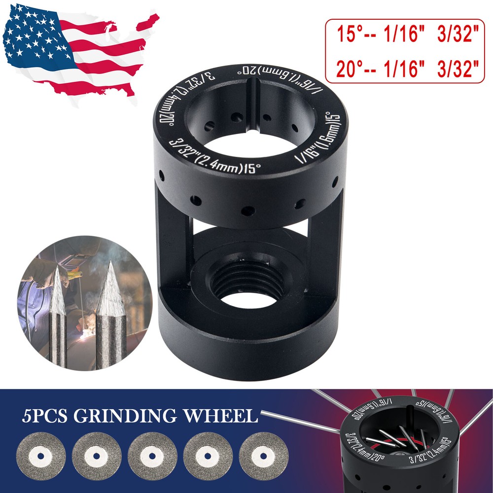 Tungsten Electrode Sharpener / Grinder TIG Welding Multi-Angle Offsets Tool
