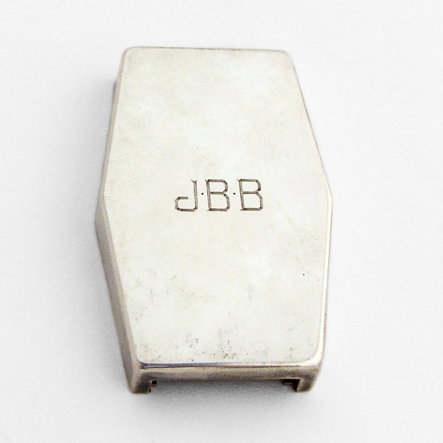 German Bottle Opener Sterling Silver Mono JBB