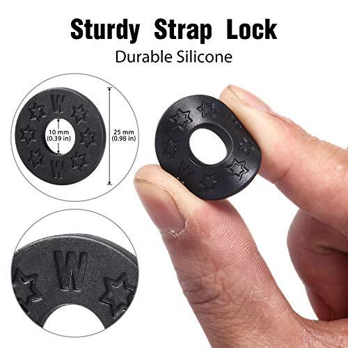 12 Pieces Guitar Strap Locks Silicone Strap Locks Rubber Guitar Strap Blocks
