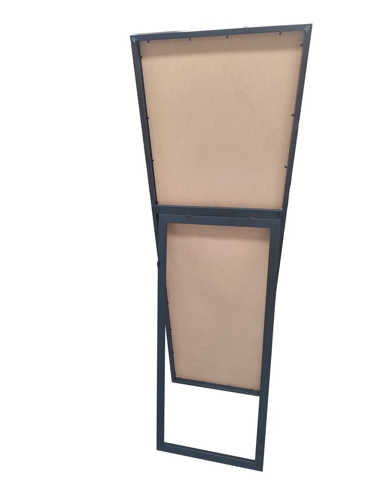17" x 58" Black Modern Cheval Mirror
