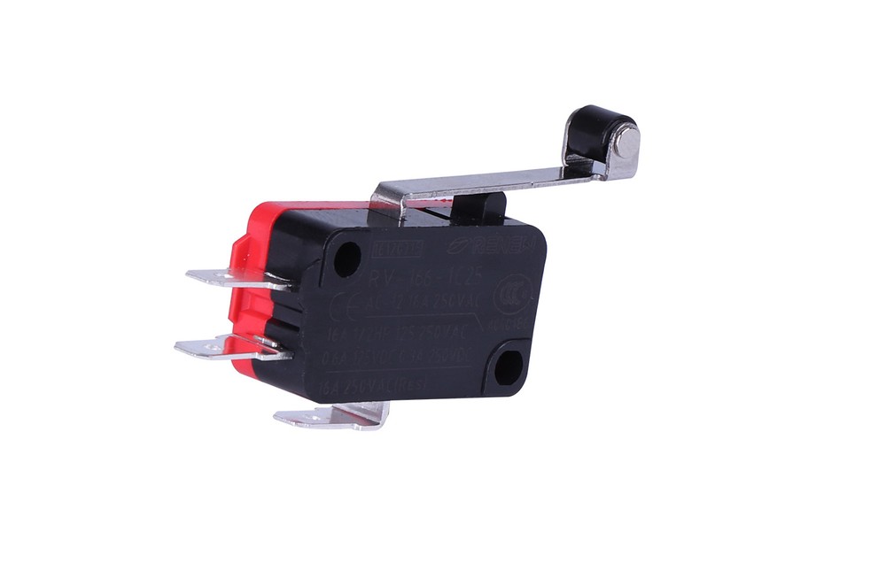 5pcs RV-166-1C25 micro switch push button limit switch hinge roller lever type