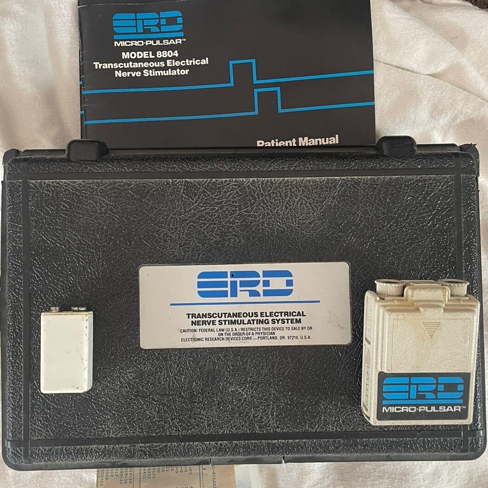 MICRO PULSAR ERD (tens unit) ElectricalNerve Stimulator Model 8804 W/ Hard Case
