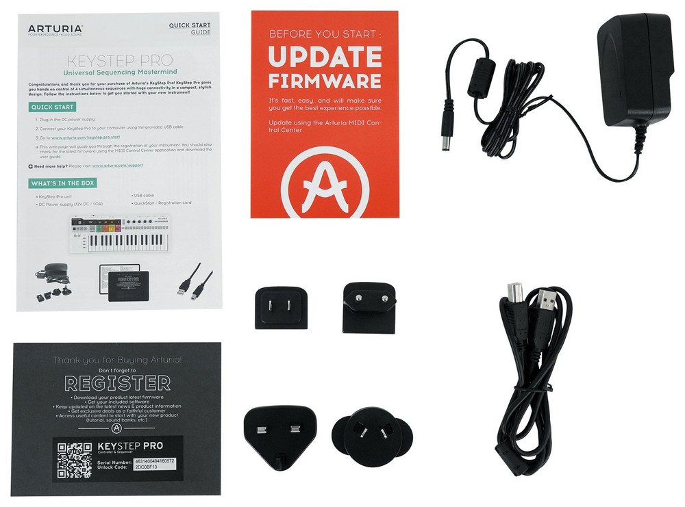 Arturia Keystep Pro Sequencer 37-Key Midi USB DJ/Recording Keyboard Controller