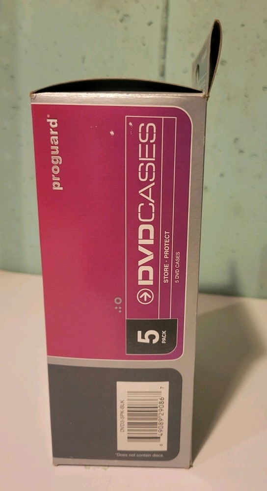 Proguard 5pack DVD Cases Black