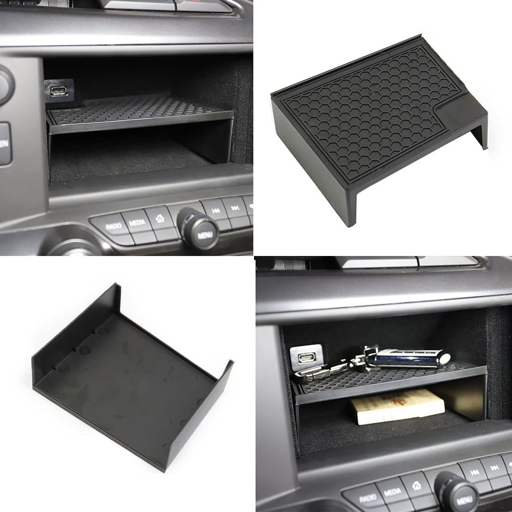 Dashboard Display Storage Bin Tray Holder Compatible for C7 Corvette Stingray 20