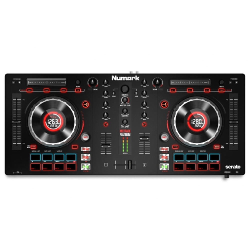 Numark Mixtrack Platinum Serato Control, DJ Mixer, Built-in Audio Interface