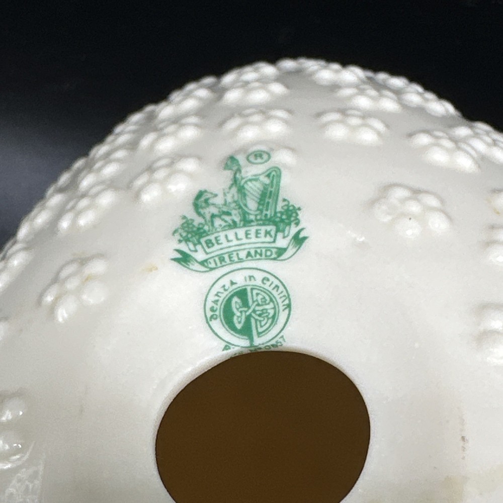 Large 5" Vintage Belleek Easter Egg