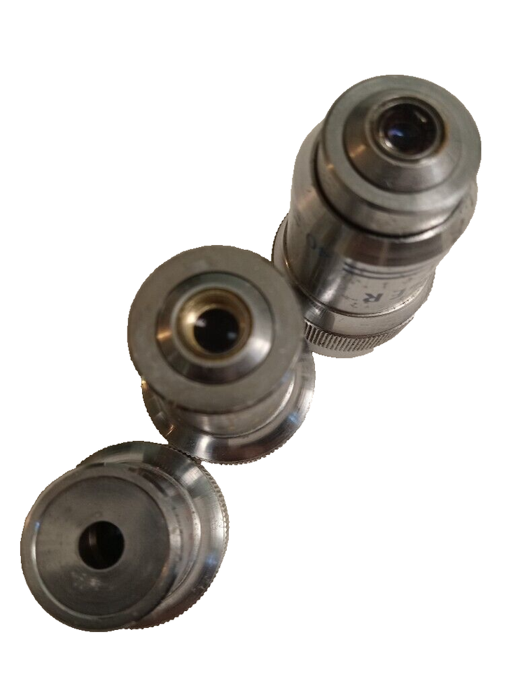 Fisher Scientific 4/10/40X Objectives From Allied MicroMaster E Microscope