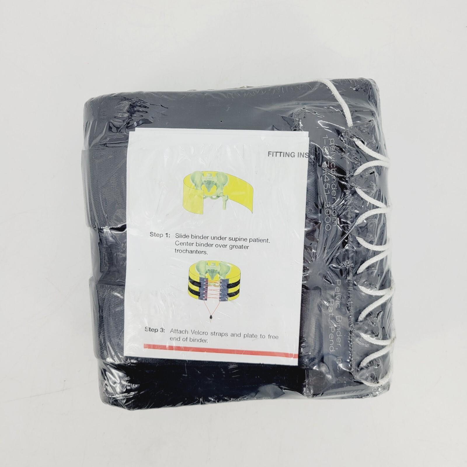 Pelvic Binder Black Pelvic Stabilization Radiolucent MRI Compatible Latex Free