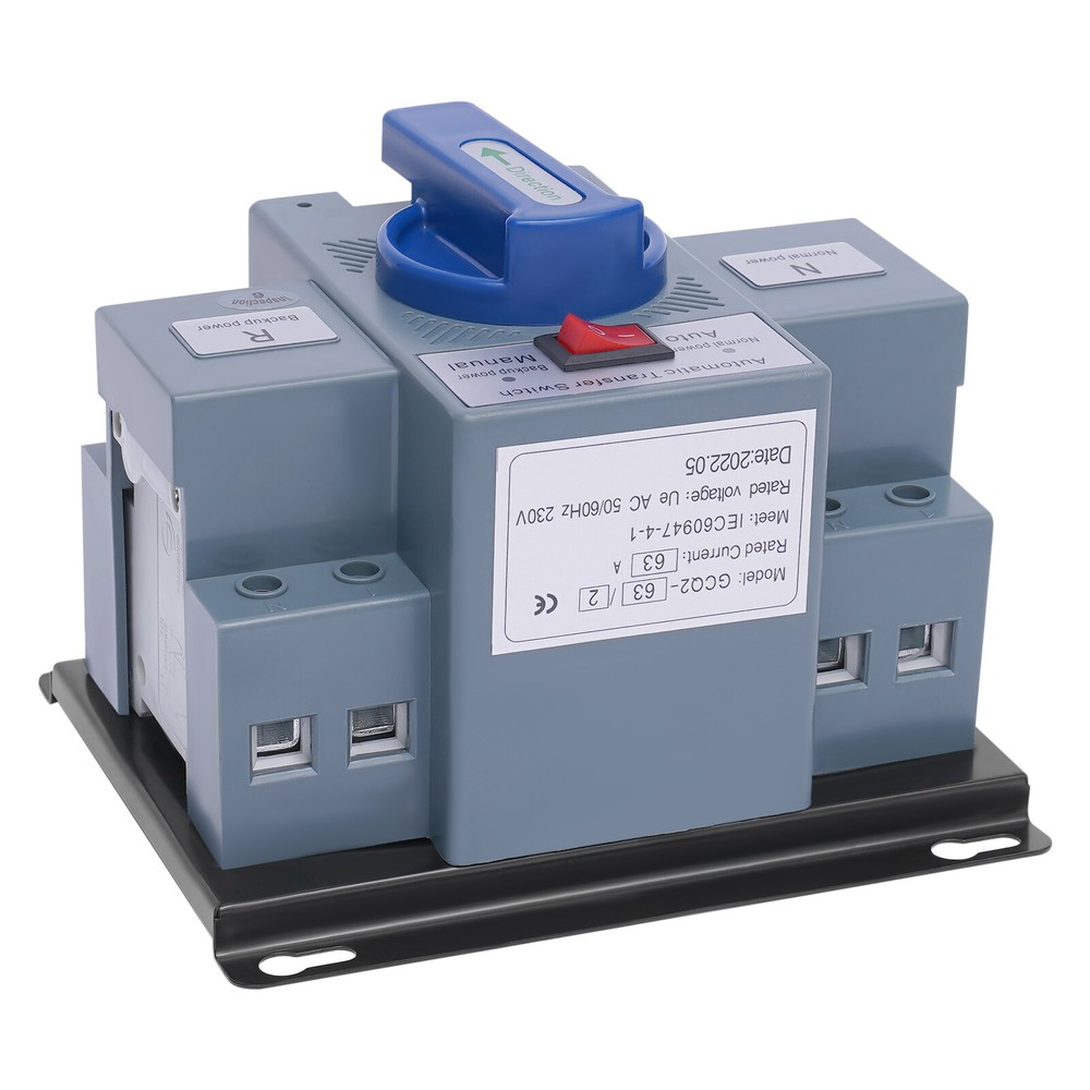 60HZ Double Power Automatic Change-over Switch Generator Change-over Blue
