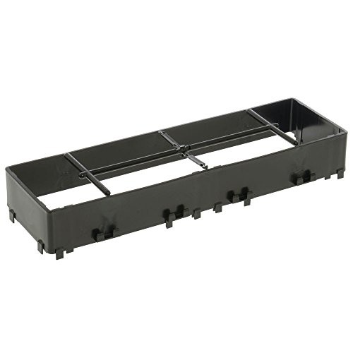 Ice Chiller Riser Rectangular Black Plastic - 22"L x 7"W x 2 3/4"H
