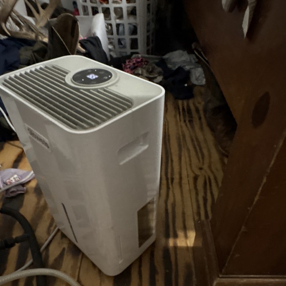 Glowells Console Dehumidifier White Digital Display Timer