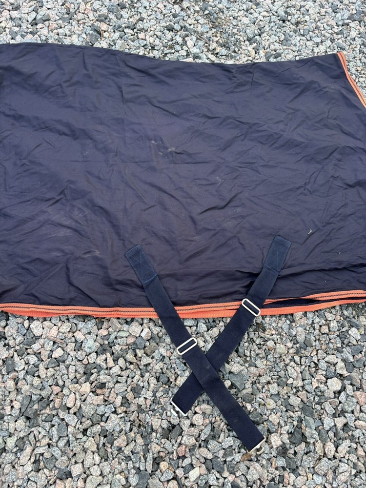 78” Loveson Stable Sheet - Navy/Orange