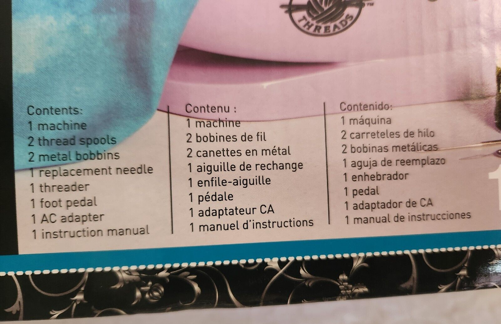 Loops & Threads Purple Sewing Machine 10 Pieces - NEW