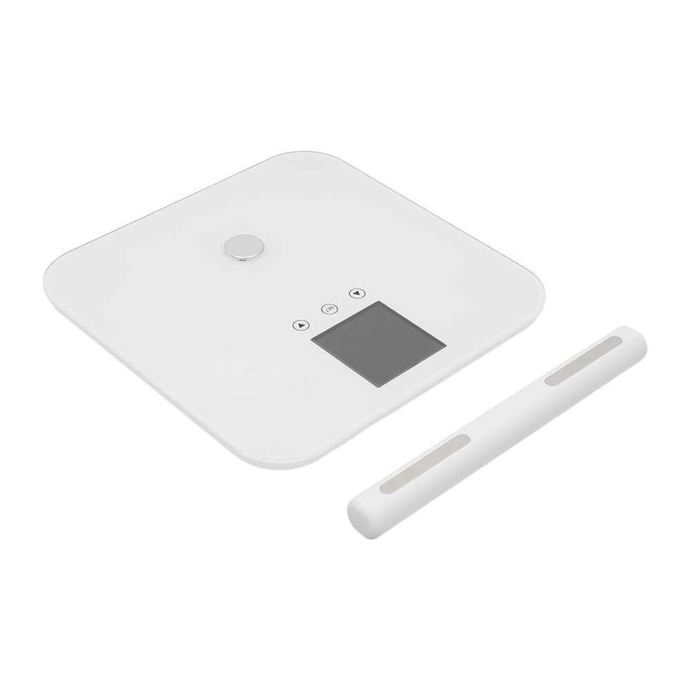 White Intelligent Electronic Scale 8-Eletrode Body Fat Scale Multifunctional