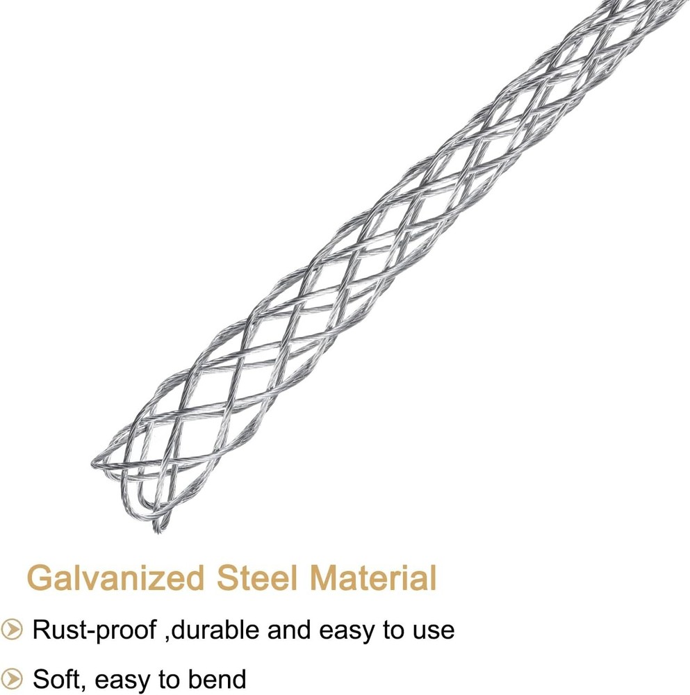 MECCANIXITY Cable Pulling Grip for 25-37mm Cable 90cm Wire Mesh Puller Socks Gri