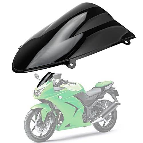 Motorcycle Front Windshield Windscreen Wind Deflector for Ninja 250 250R Black