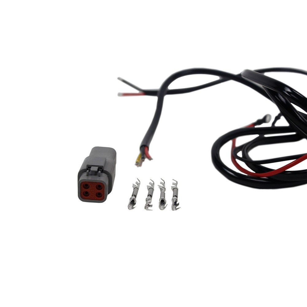 LED Headlight Mounting Bracket & Electronic Extension Cables for Harley FLHX LP6