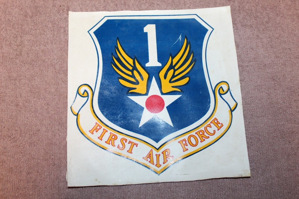 Large Original WW2 U.S. Army Air Forces "First Air Force" Unit Insignia