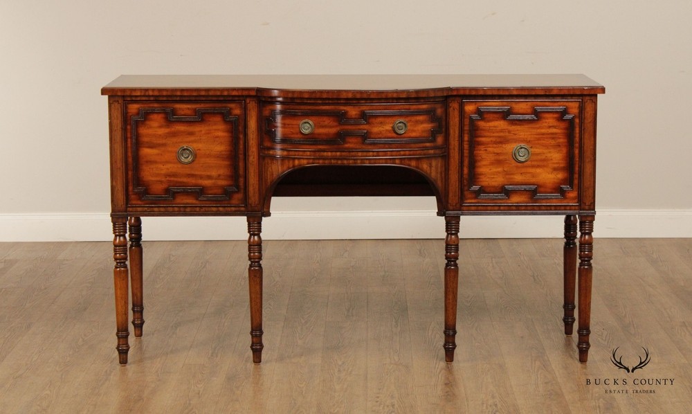 Maitland Smith Regency Style Bow Front Sideboard Server