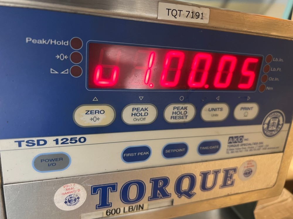 AKO Torque Specialties TSD 1250 Digital Indicator Calibrator