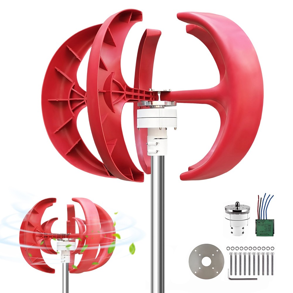 12VEfficient Vertical Axis Wind Power Turbine Generator Controller Home Windmill