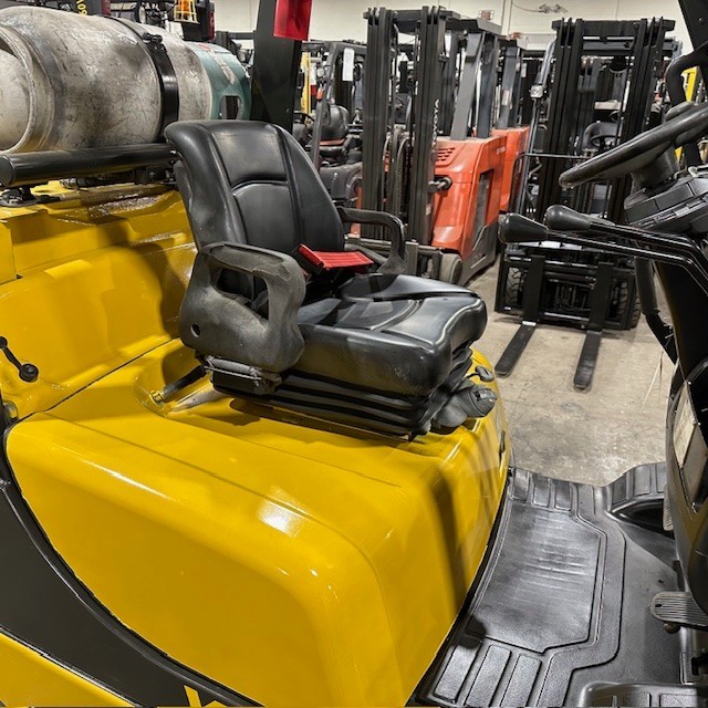 2018 Yale GLC080VX 8000lb Used Forklift Triple Mast Sideshift LP Gas 7186 Hours