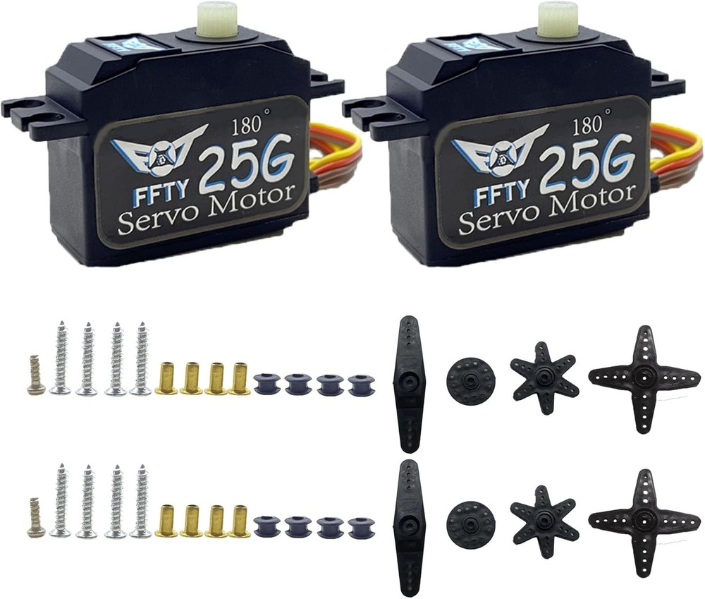 2PCS 25G Micro Servo, RC Mini Digital Servo Motor Control Angle 180° for...