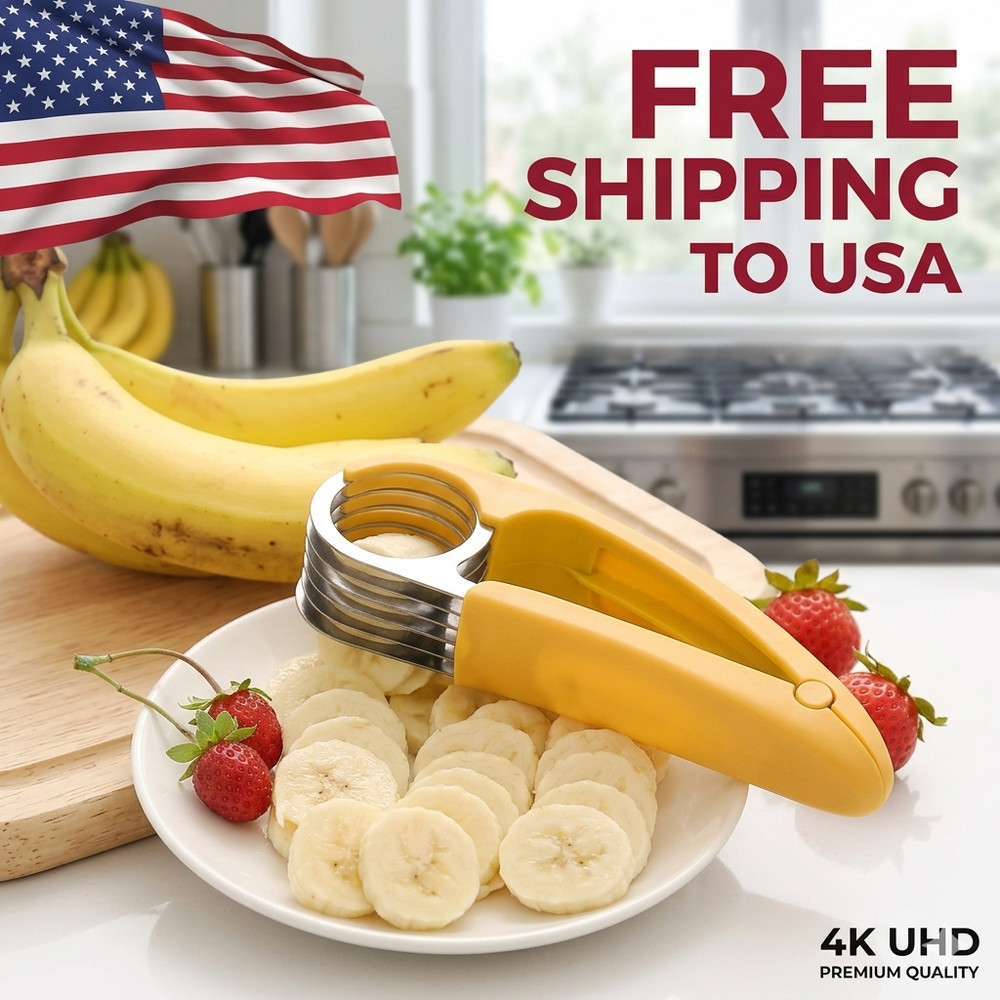 Ham Banana Slicer Cutter Eco-friendly Kitchen Tools Plastic Vegetable Fruit