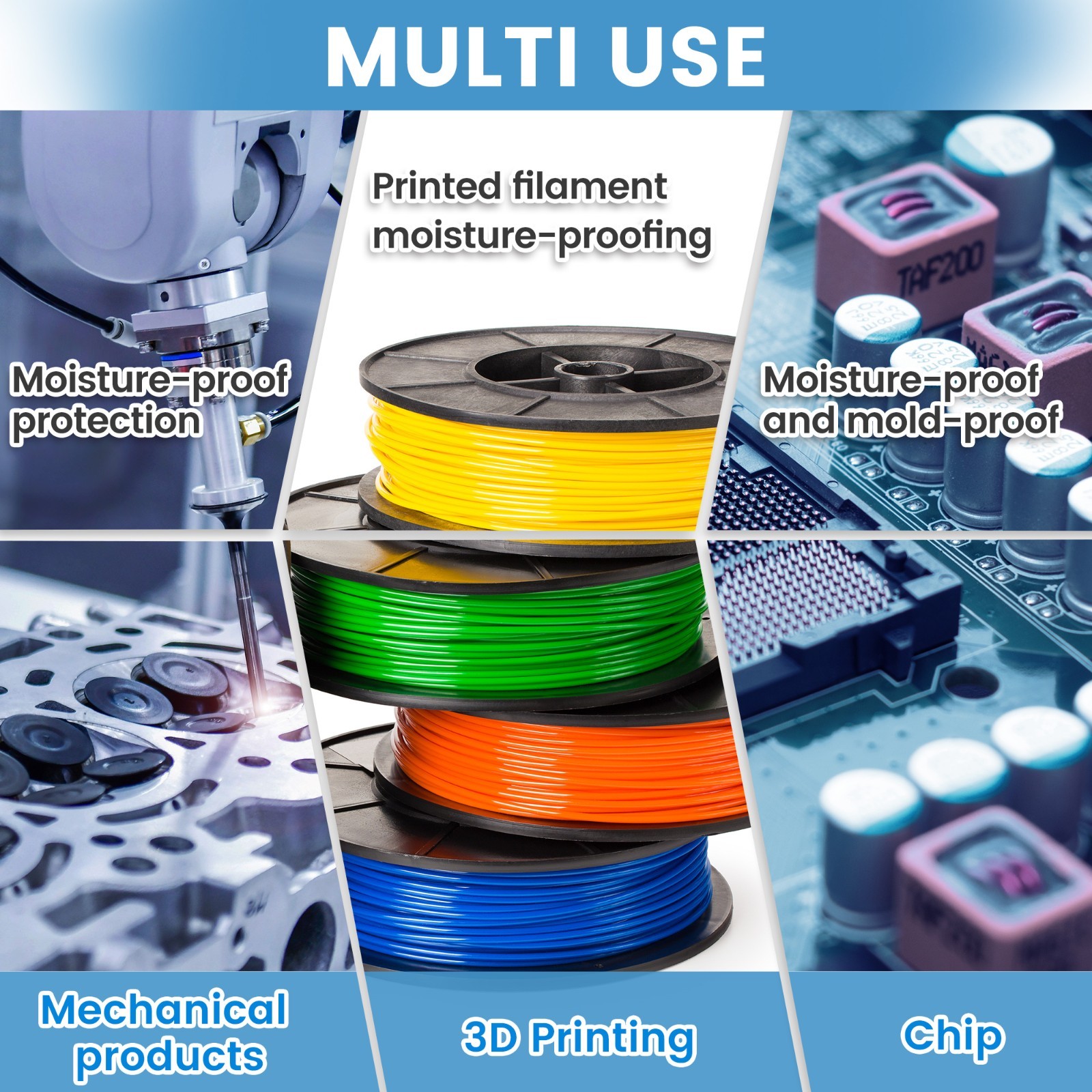 [5 Gram 50 Packages] Adsorbco Rechargeable Molecular Sieve Desiccant Packs