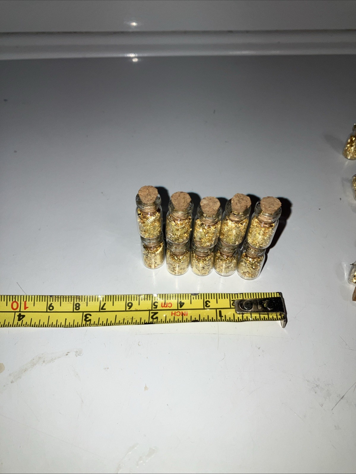 10 Bottles of Gold Leaf Flakes....1ml.... Lowest Price online !!