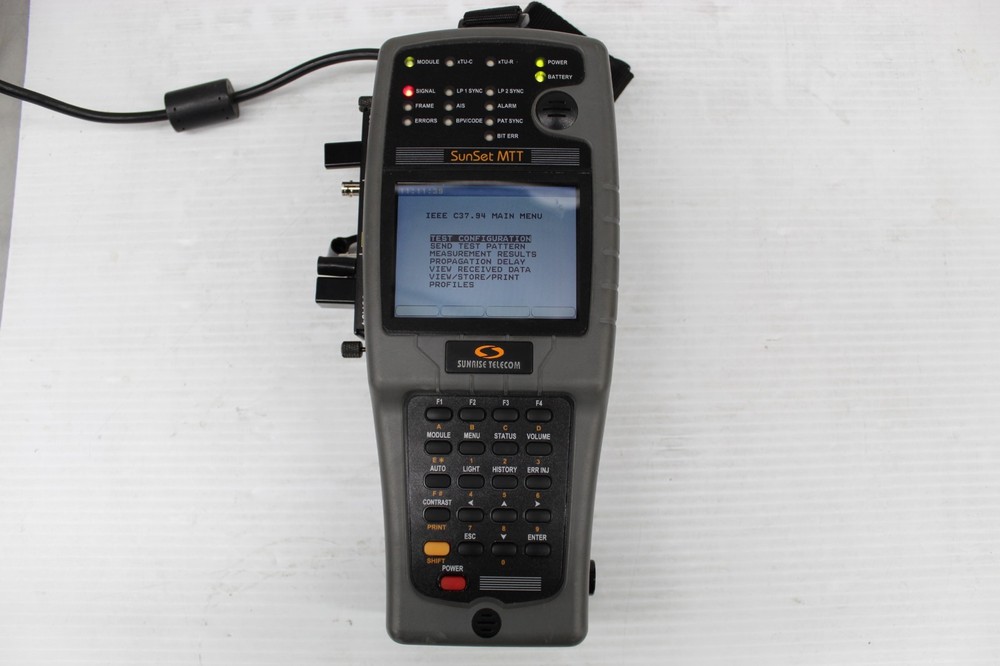 Sunrise Telecom SunSet MTT SSMTT-45 Basic Color Handheld Test Set w/access Bag