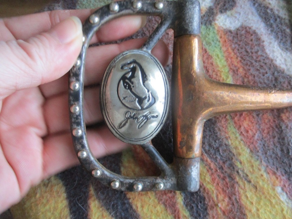 5" JOHN LYONS WESTERN SWEET IRON SNAFFLE DEE RING BIT