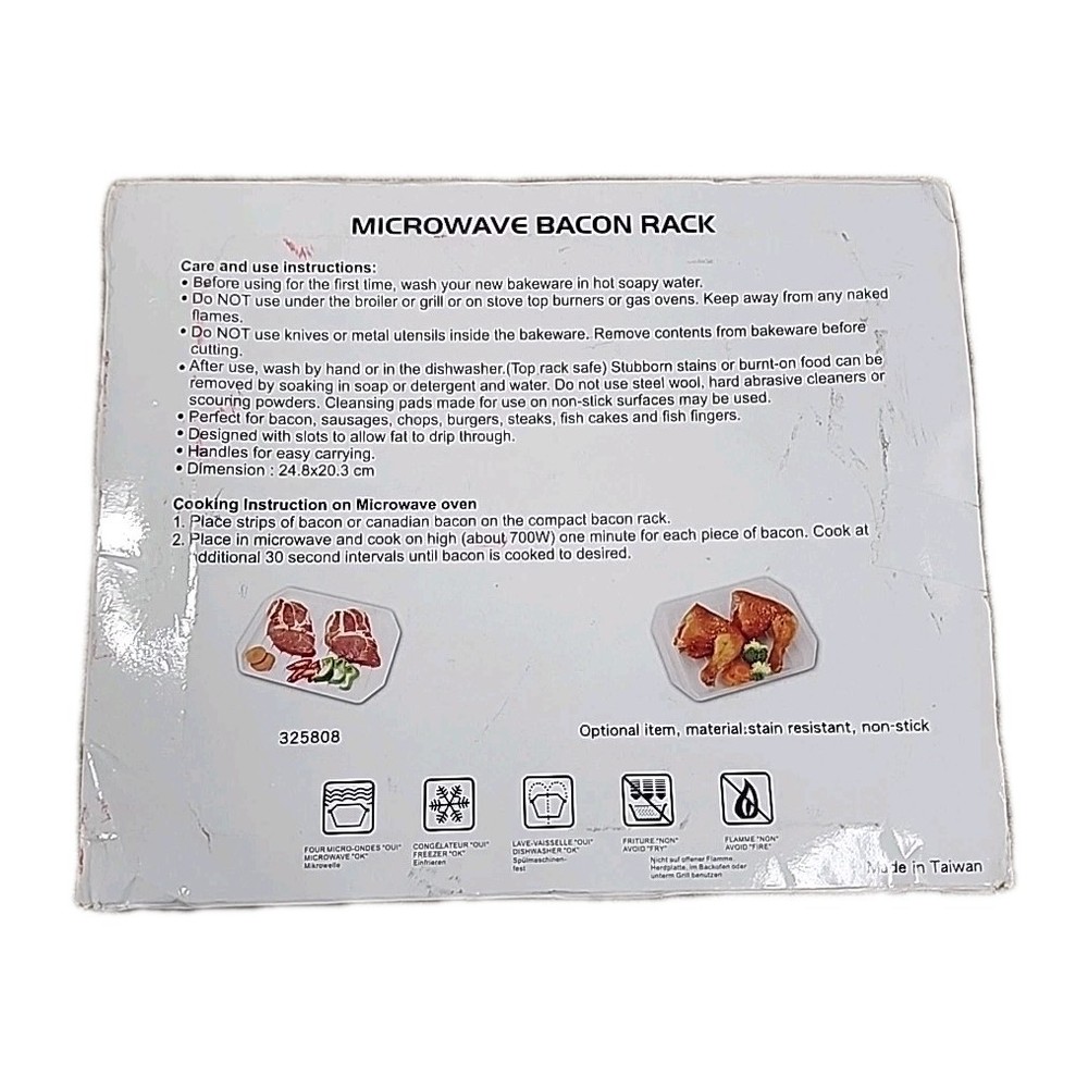 Compact Microwave Bacon Rack