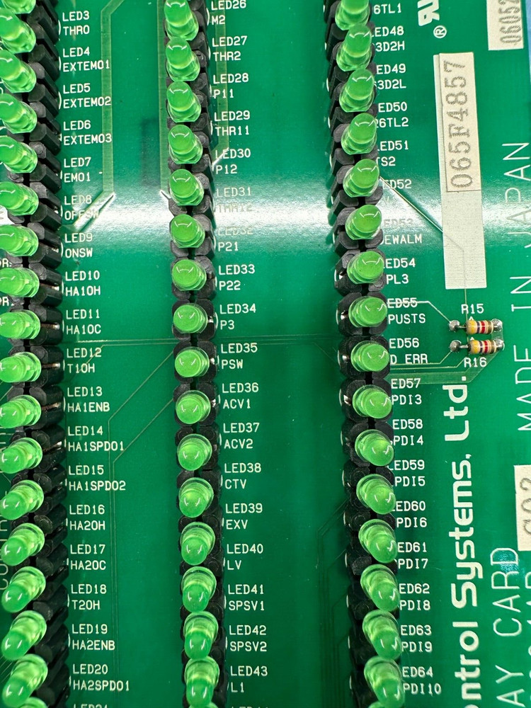 SHI Control Systems CCU600004AB Display Card