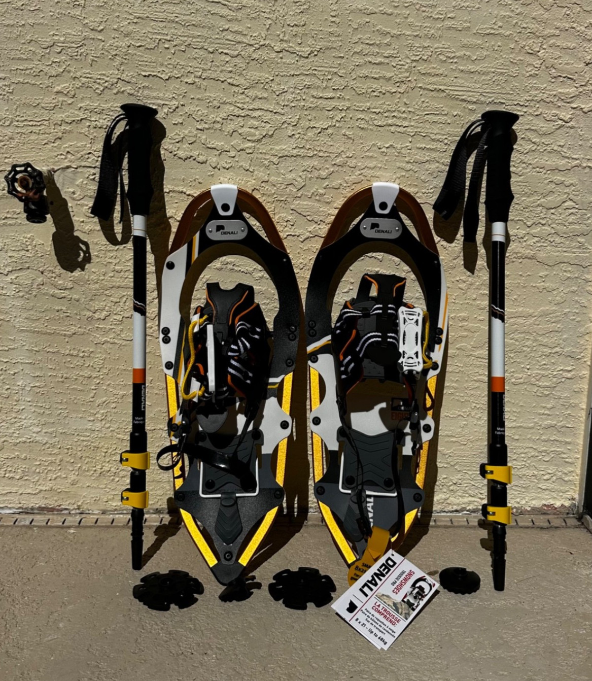 Denali Pro Snowshoes 8x21 Winter Hiking Kit w/ Poles & Carry Bag – 150 lb Rated