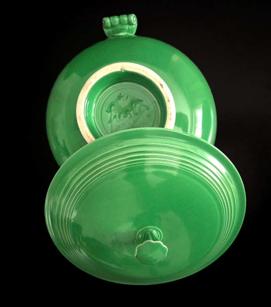 Fiesta Vintage Medium Green Covered Casserole