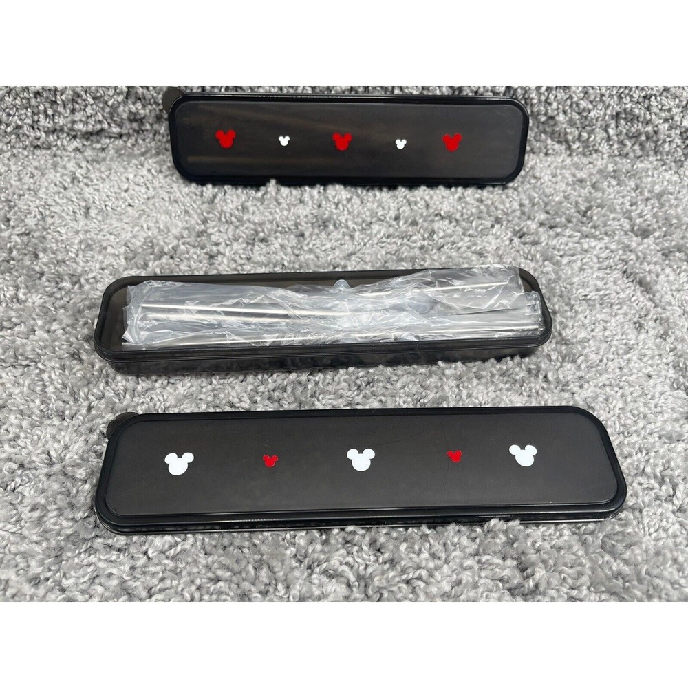 Micky Mouse Stainless Steel Spoon Fork Chopsticks Flatware Set With Case