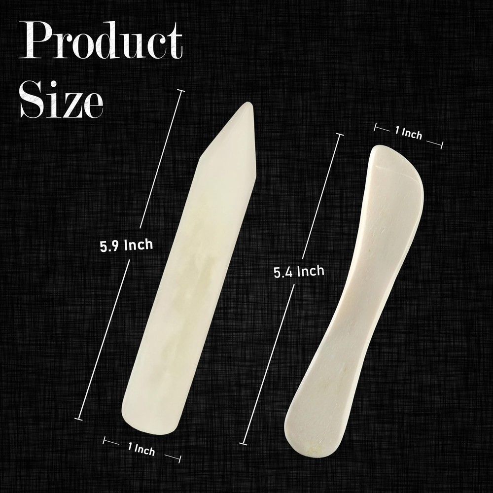 Ecohu Bone Folder & Creaser Tool - 2PCS - Scoring, Folding for Origami, Paper