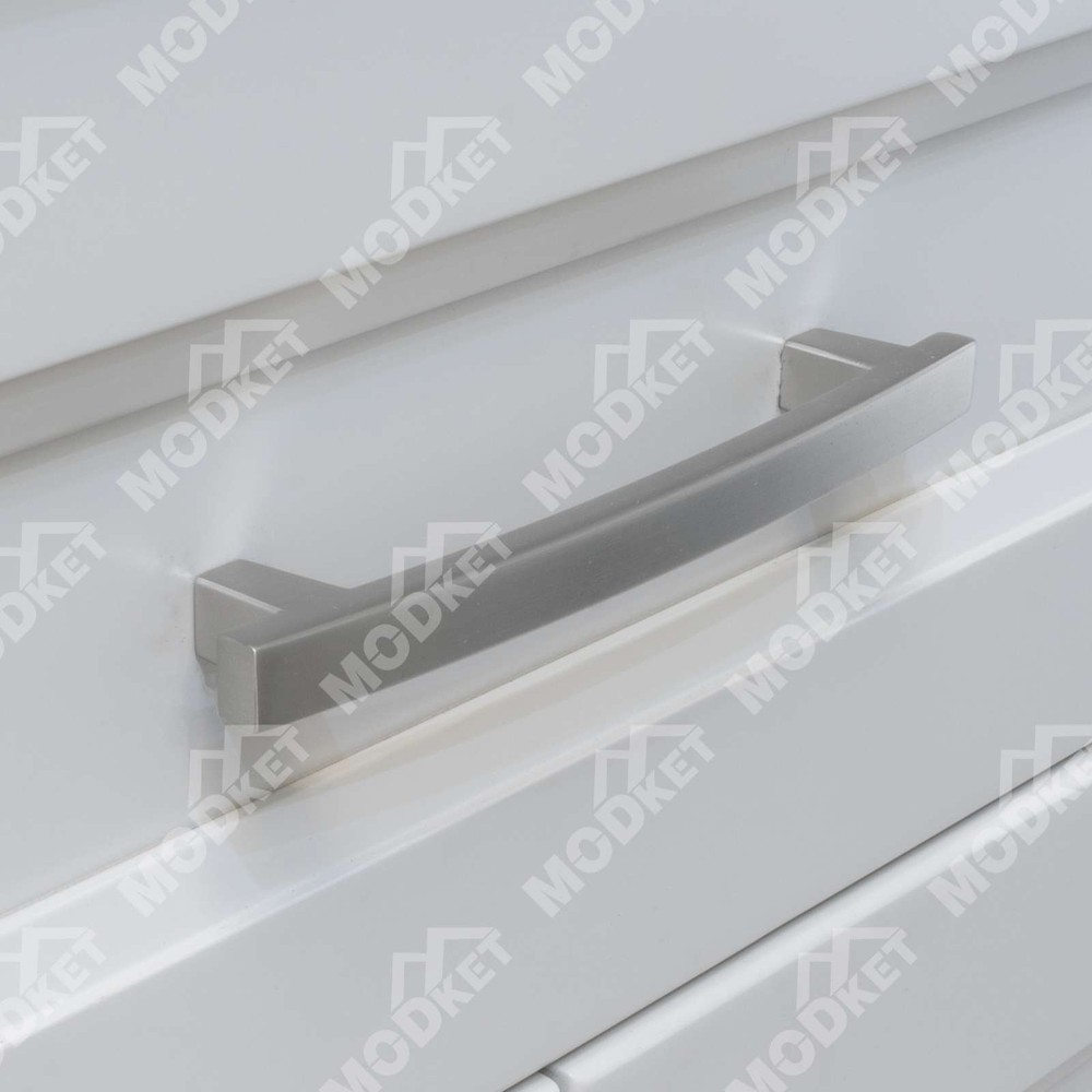 Solid Brushed Nickel Modern Kitchen Cabinet Pulls Knobs Handles Drawers Bathroom