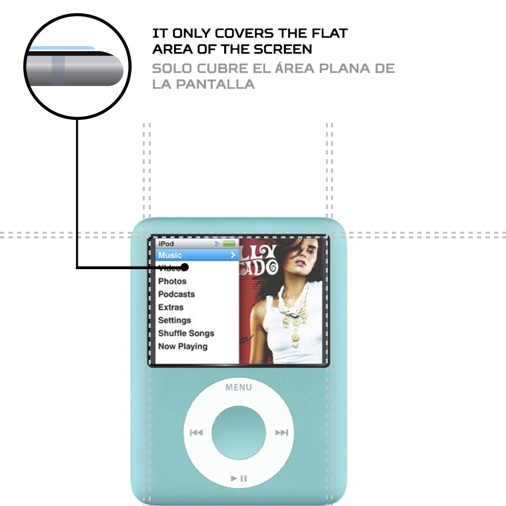 ANTISHOCK Screen protector for Apple Ipod Nano 3