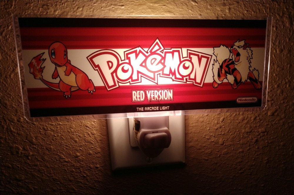 Pokemon Red Arcade Marquee Night Light