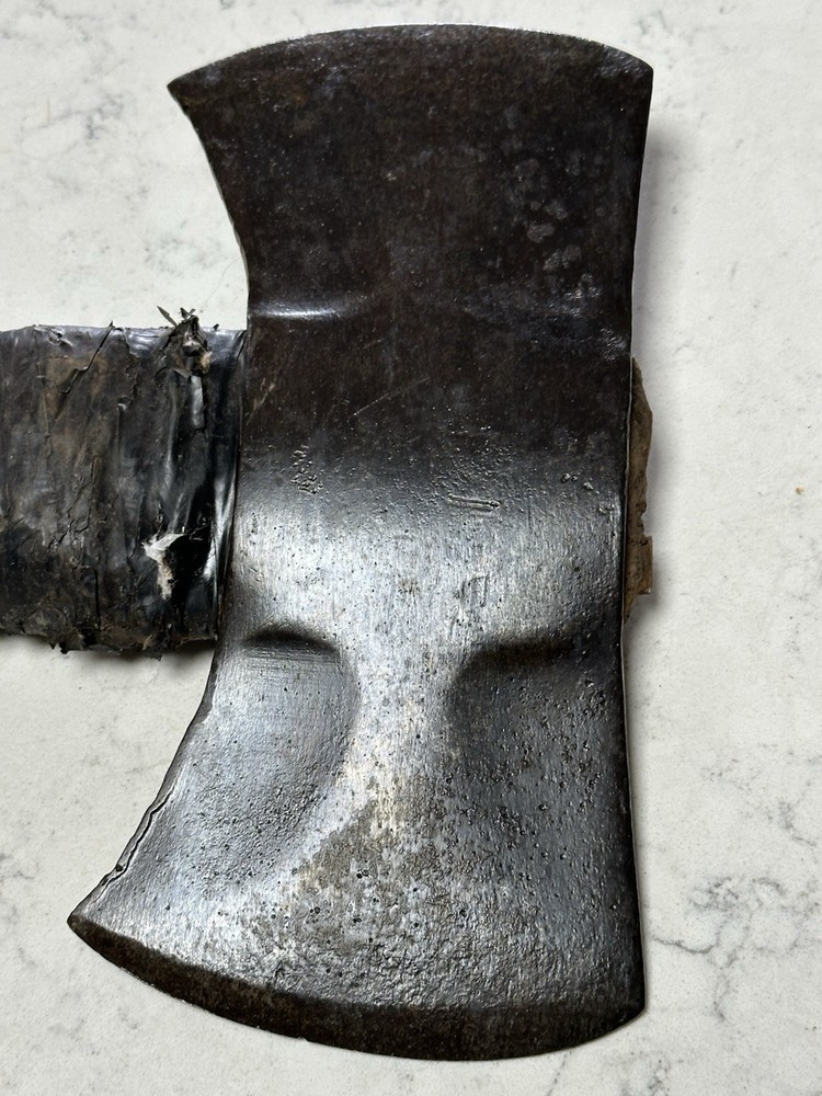 BBB Bingham’s Best Brand Double Bit Axe Phantom Pattern Hand Made 8.75” Vintage