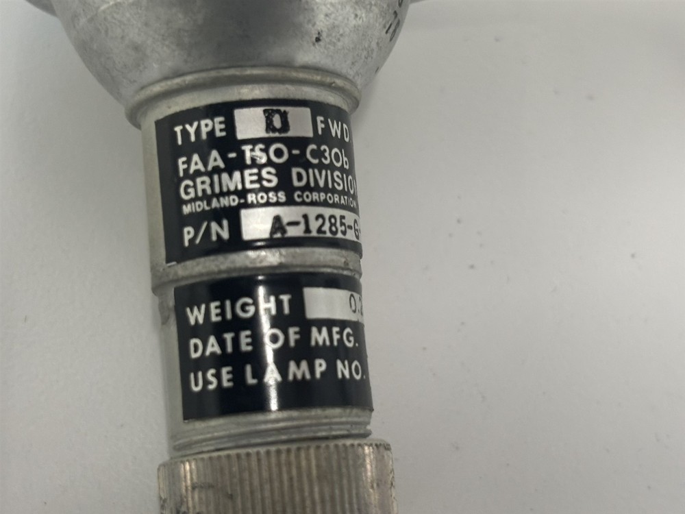 Grimes Model E 14 Volt NAV Navigation Light Lens A-1285-G-12